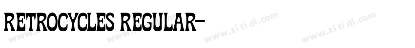 Retrocycles Regular字体转换